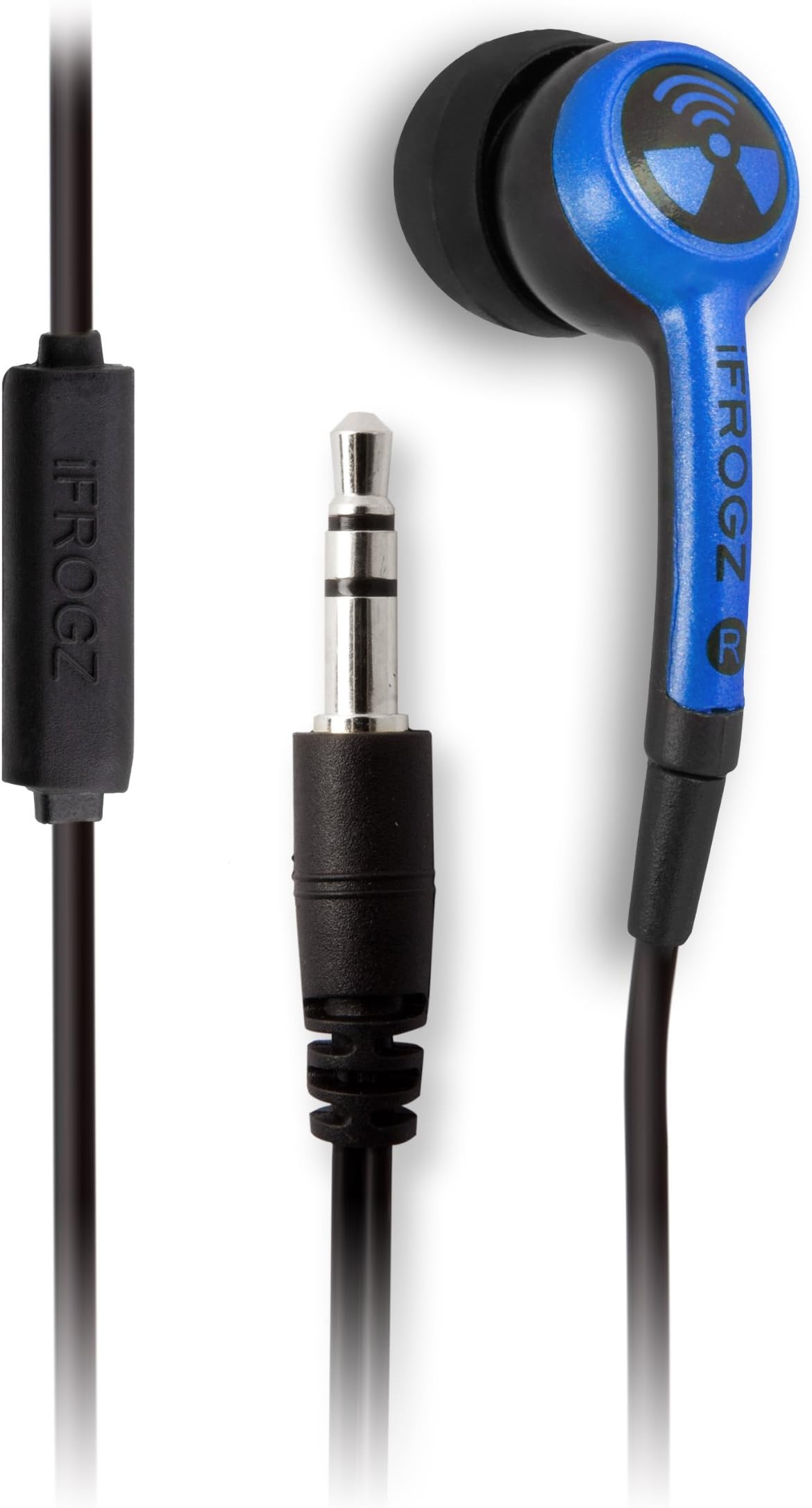 iFrogz EarPollution Plugz Earbuds with Mic - Blue