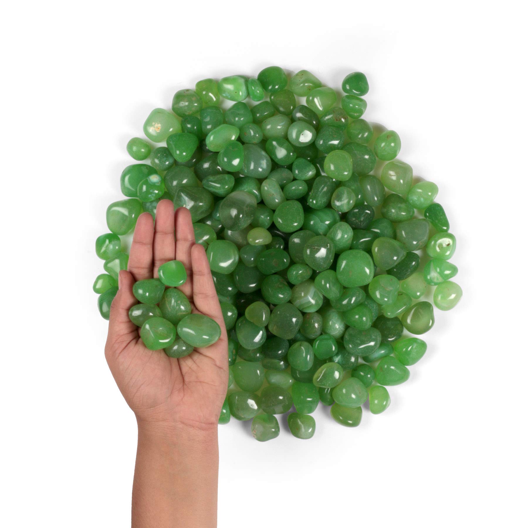 Stonestories Forest Green 20-30 MM in Size Gemstone Decorative Pebbles-image-27