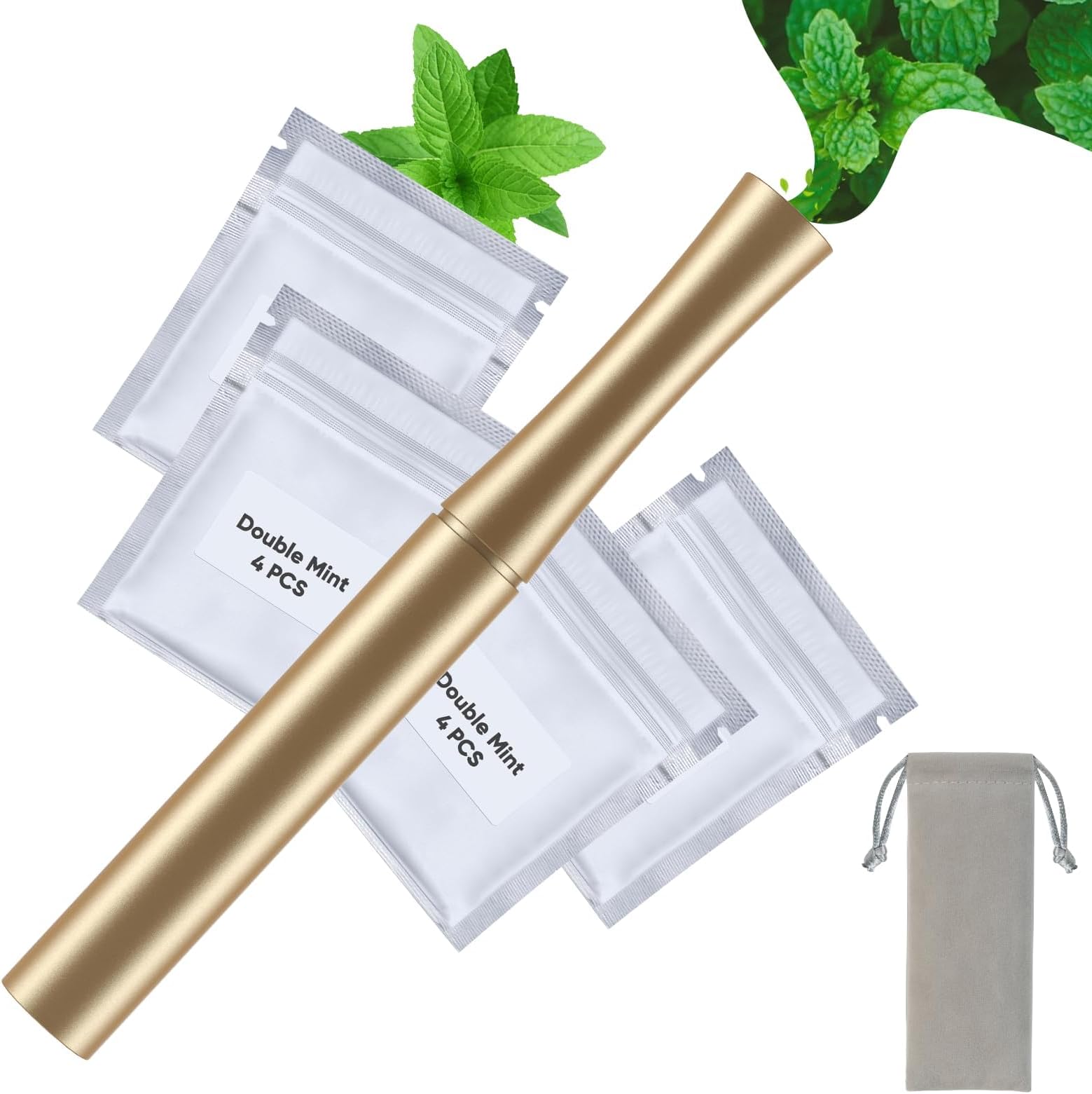 Quit Smoking Inhaler for Habit Support | Natural Plant Aroma Device | Provides a Long-Lasting Freshness-Yellow