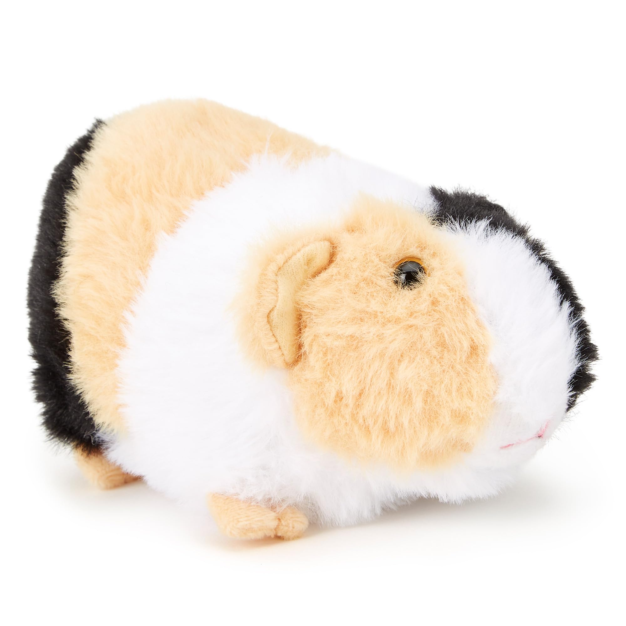 Zappi Co 100% Recycled Black White Brown Guinea Pig Plush Toy (15cm Length) Stuffed Soft Cuddly Eco Friendly Tortoiseshell for Newborn - Image 3