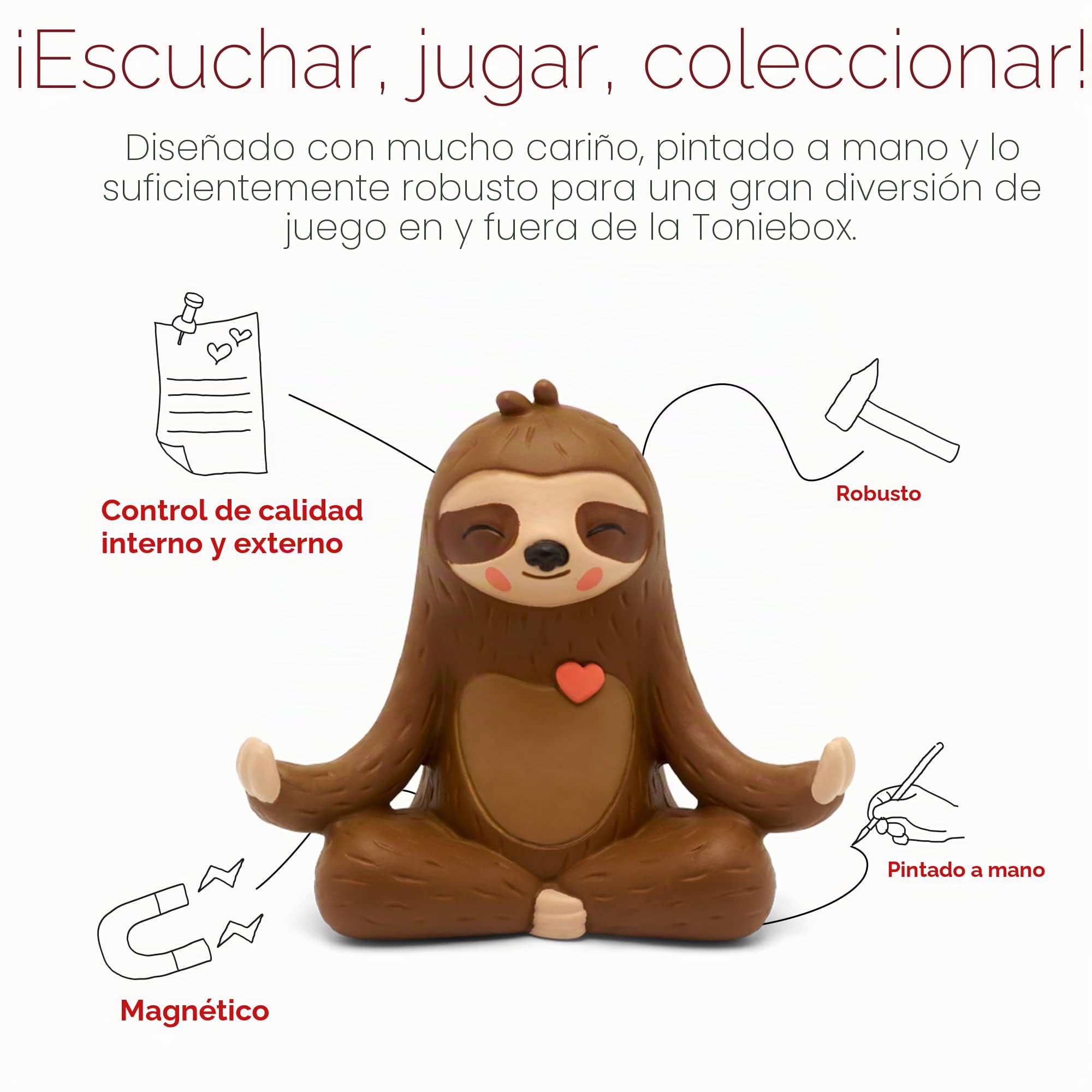 Tonies Figuras para Toniebox, Viaje de ensueño para niños: Hierro de fantasía con Perezoso Mo – 8 Lugares Especiales para Relajarse, audiolibro a Partir de 4 años, Tiempo de reproducción Aprox. 76