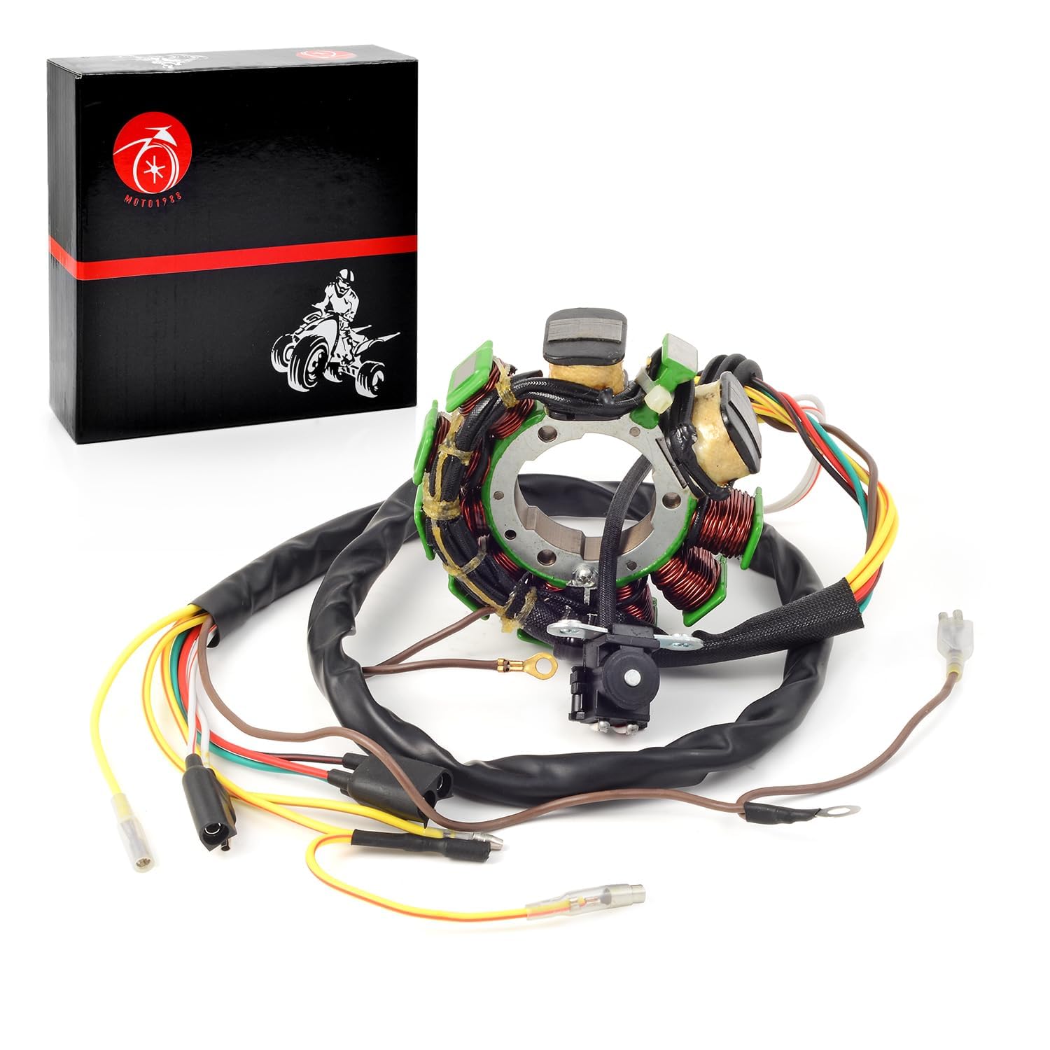 MOTO1988 Magneto Stator coil Compatible with Polaris Sportsman 335 400 500 Magnum 425 Worker 335 Xplorer Ranger 500 1995-2002 OEM 3084974 3086860