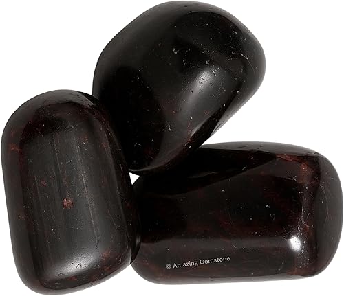 Miniatura 2 de Cristales de granate y piedras curativas en forma de granate, piedras preciosas de 1 onza, piedras curativas naturales para el equilibrio