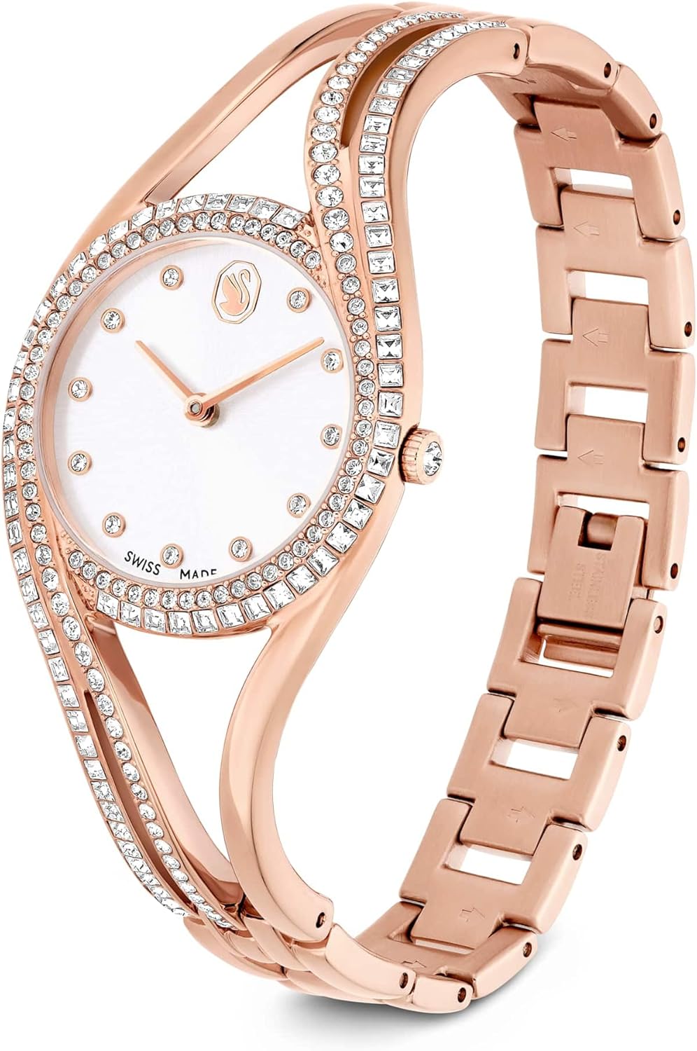 公式】【スワロフスキー】Hyperbola バングルウォッチ, スイス製  