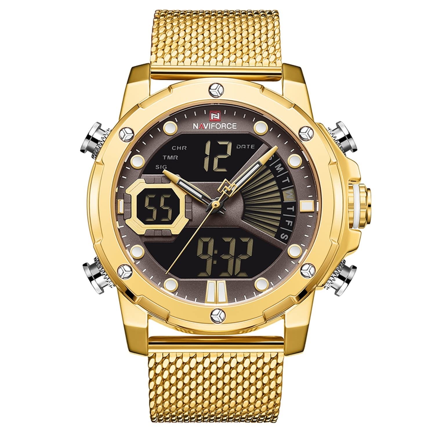 NAVIFORCE NF9172-GG NF9172 Analog-Digital Watch - for Men (B09PNJ46SN) Amazon Price History, Amazon Price Tracker