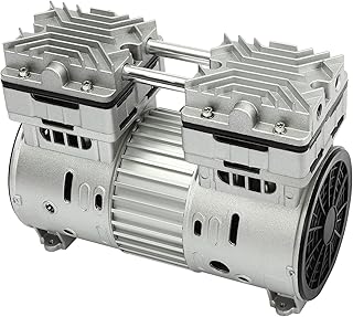 800W Oilless Diaphragm Vacuum Pump,110V Oil Free Oilless High Flow Vacuum Air Pump, Small Diaphragm Mute Pump 125L / min 8 Bar for Gas Tightness Experiments/Vacuum Vuction (800, Watts)