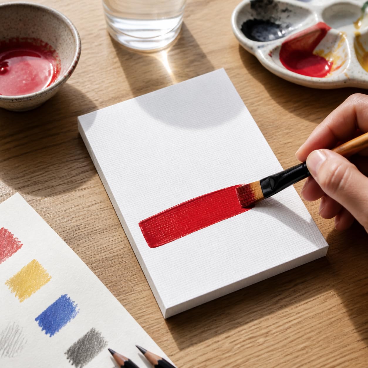 Papier pour peinture à l'huile, grain de tissu 600 g, taille jusqu'à 4