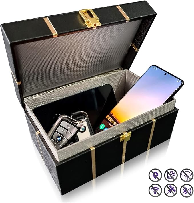 Faraday Box for Car Keys with GoldEMF™ Shield, Car Key Signal Blocker