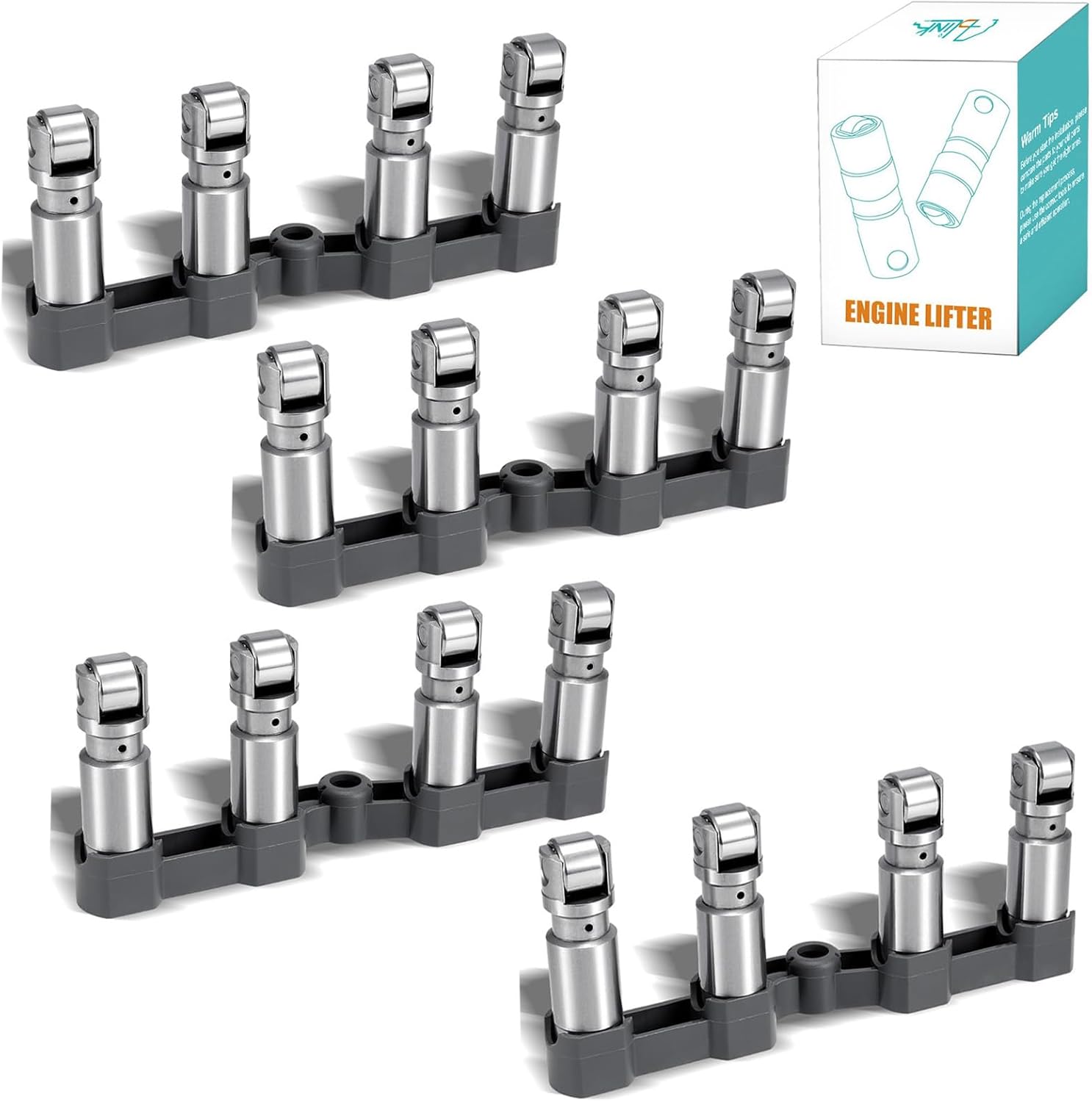 16PCS 53021720AD NON MDS Lifter For 2006-2021 Chrysler 300,For Dodge Ram 1500 2500 3500 Charger Challenger Magnum,For Jeep Grand Cherokee 5.7L 6.1L 6.2L 6.4L 5038784AD