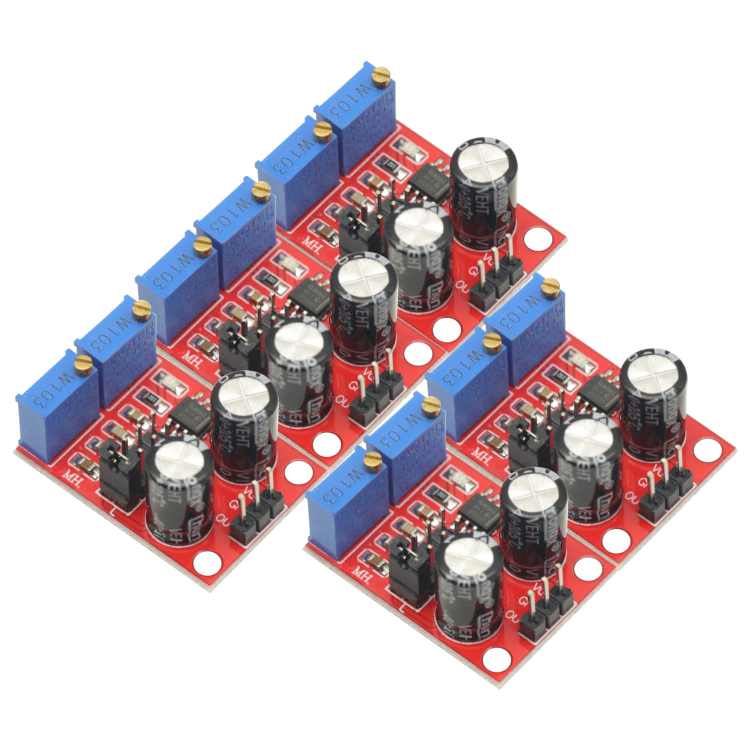 5Pcs NE555 Pulse Frequency,Pulse Generator, Duty Cycle Adjustable Module,Square/Rectangular Wave Signal Generator,Stepping Motor Driver