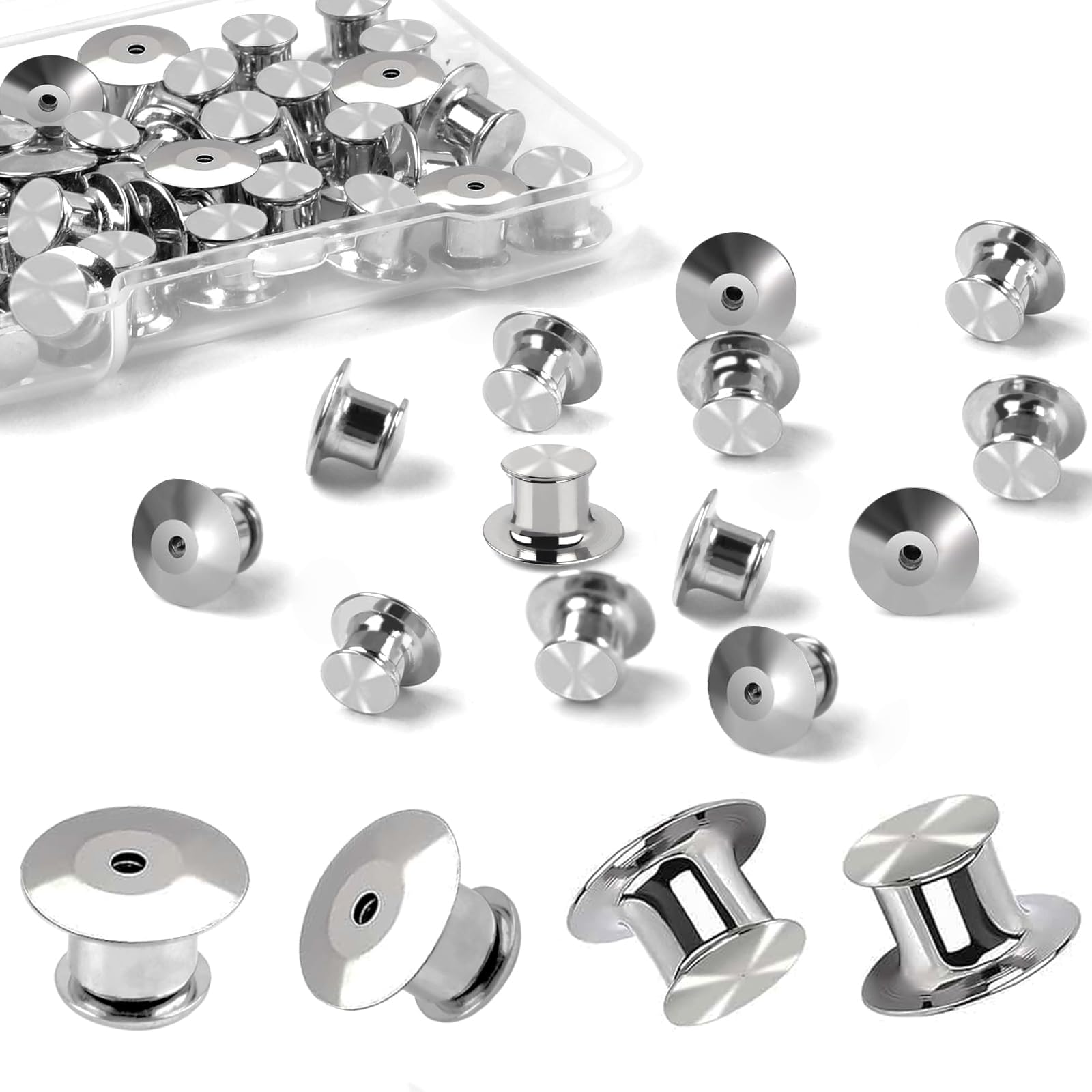 10-Piece Pin Locking Backs With Wrench – Secure Your Brooches, Badges & Pins Safely