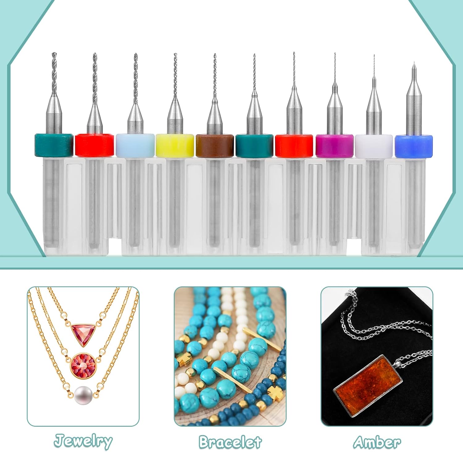 Lothee 30 Pcs Shank Tungsten Carbide Micro Drill Bits Set, Tungsten Steel PCB Print Circuit Board Flute CNC Router Bits for Rough Stone Print Circuit Board Jewelry Engraving (0.1-1.0 mm)