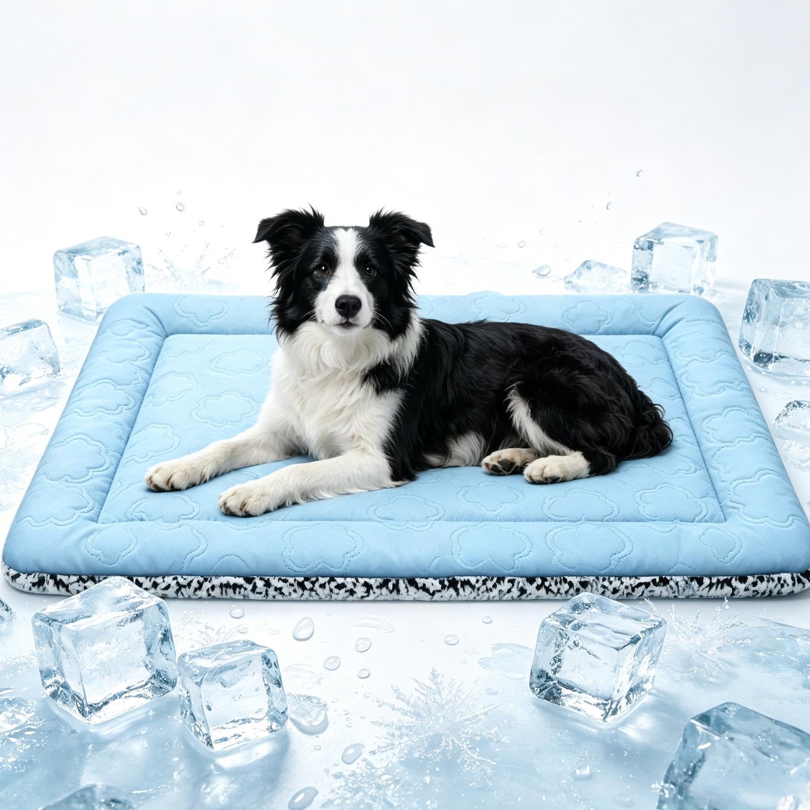 Alfombra refrigerante de verano para perro portátil para casa, transportín y exterior
