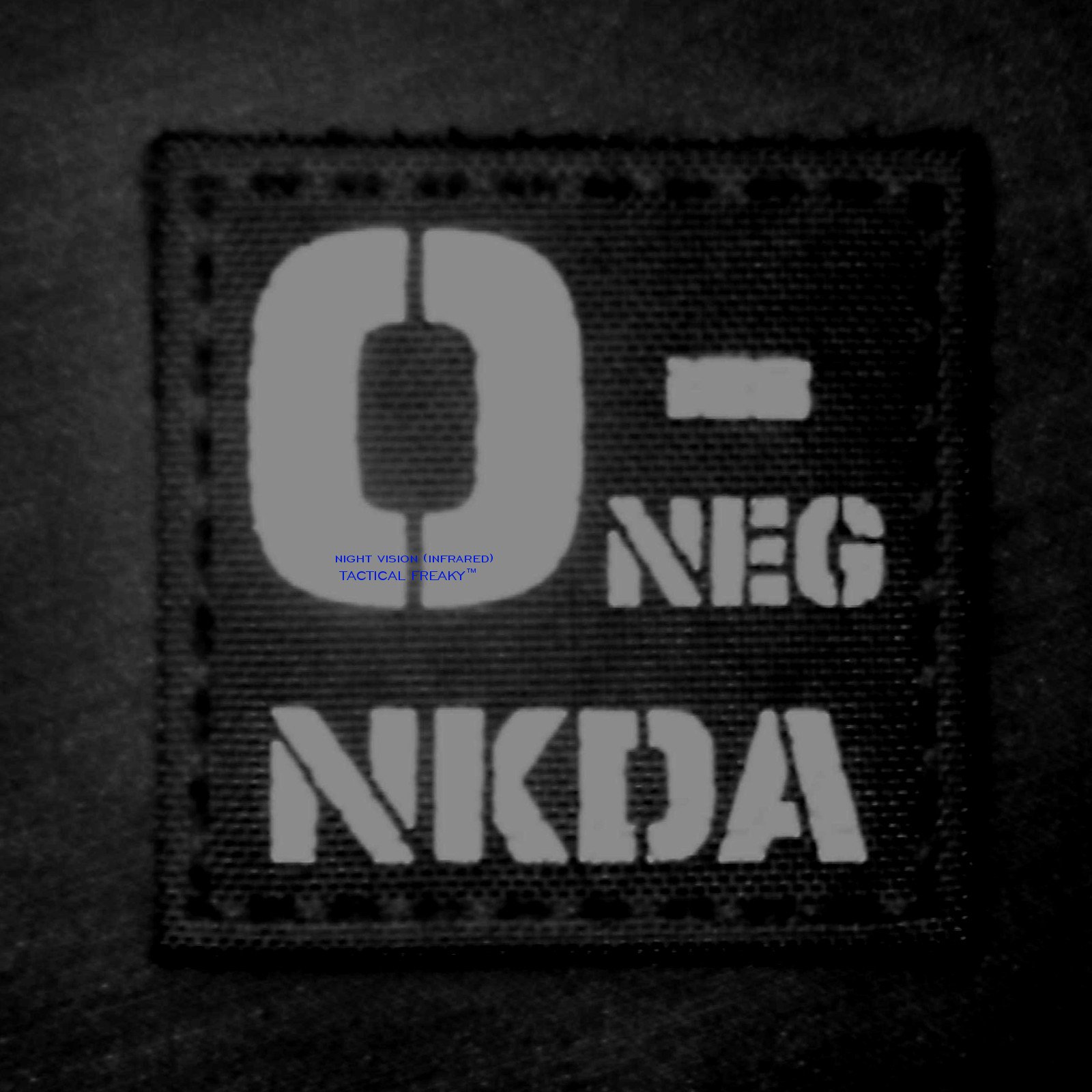 ONEG NKDA O- Blood Type 2x2 Tactical Morale Hook Patch (Coyote Brown)