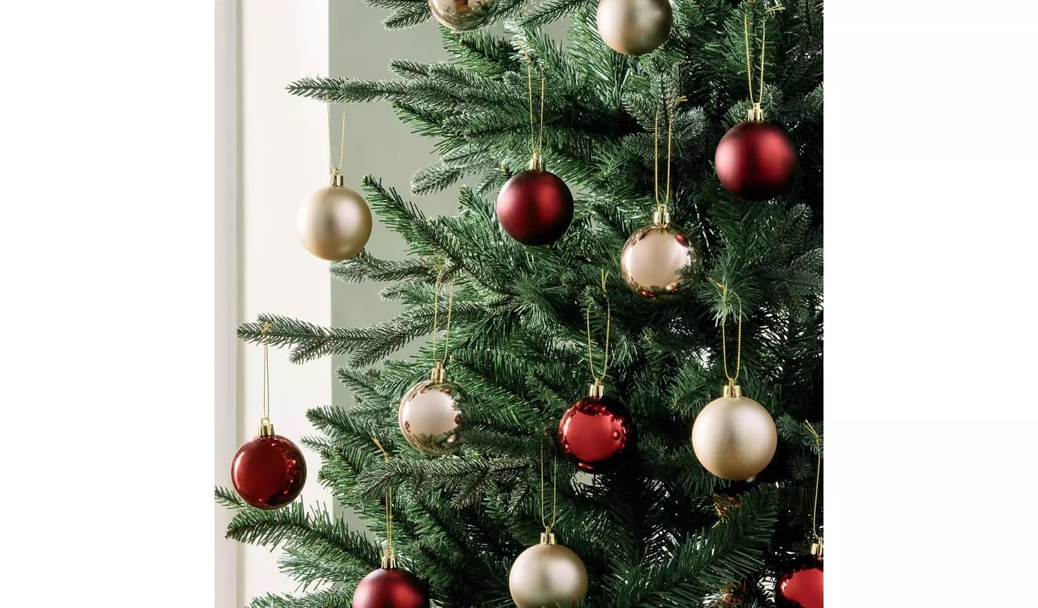 Aidni Multicolor Pack Of 24 Shatterproof Classic Christmas Baubles