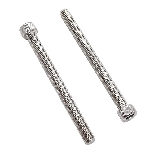 Miniatura 3 de binifiMux 6 unids M10 x 4.724 in Tornillos de casquillo de zócalo Tornillos 304 Acero Inoxidable DIN912