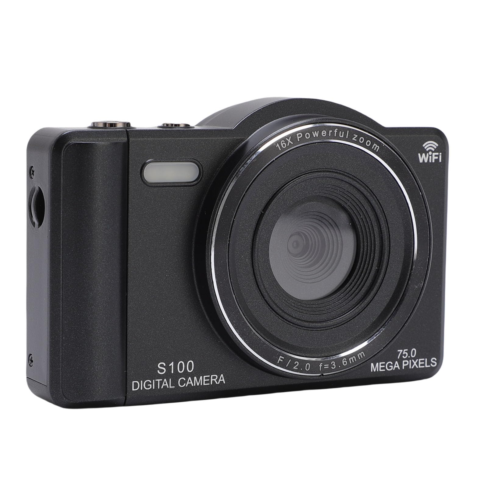 Bewinner Camera Digitale 4K per Fotografia, Fotocamera vlog WiFi 75MP con Touchscreen da 2,8 ", 16x Zoom Digitale, Videocamere AutoFocus per Principianti (64GB)