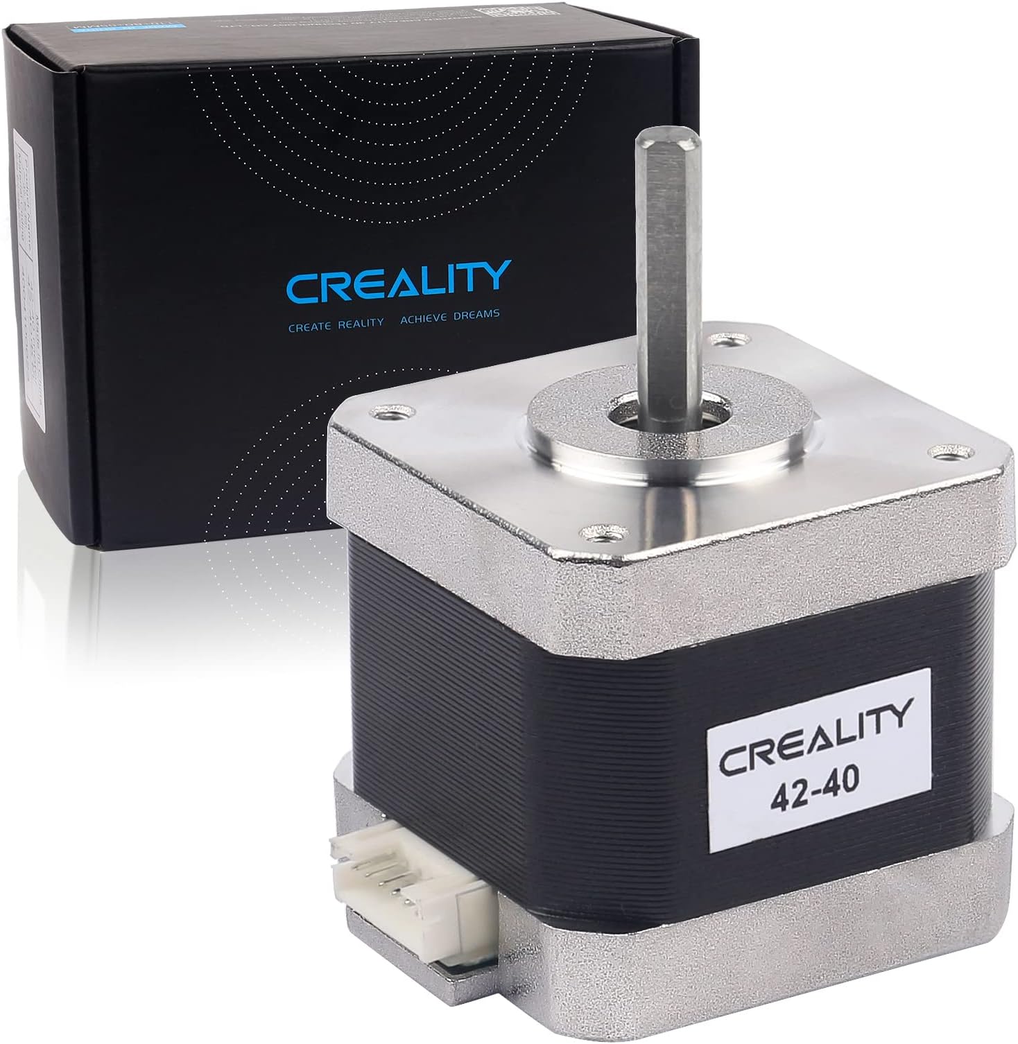 42-40 Stepper Motor for Creality CR-10 X/Y-Axis Stepping Motor,2 Phase 1A 1.8 Degree 0.4N.M,Compatible for E Axis Extruder Motor for CR-10 Series and Ender 3 Series(D-Shape)