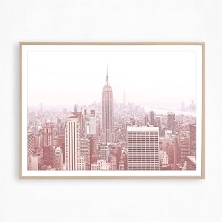New York City Print Blush Pink Wall Art Pink Decor Bedroom Print New York Poster Nyc Dorm Decor For College Girls, 69 Art Poster