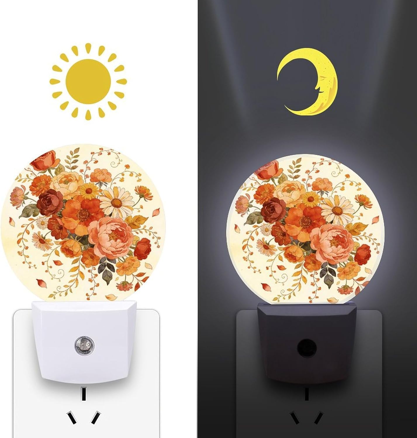 Boho Flower Decoration Night Lights Plug Into Wall image 3