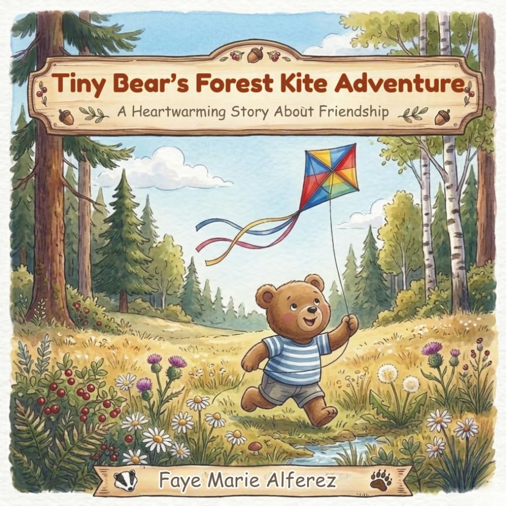 Tiny Bear's Forest Kite Adventure: A Heartwarming Story About Friendship, Teamwork, and Helping Others