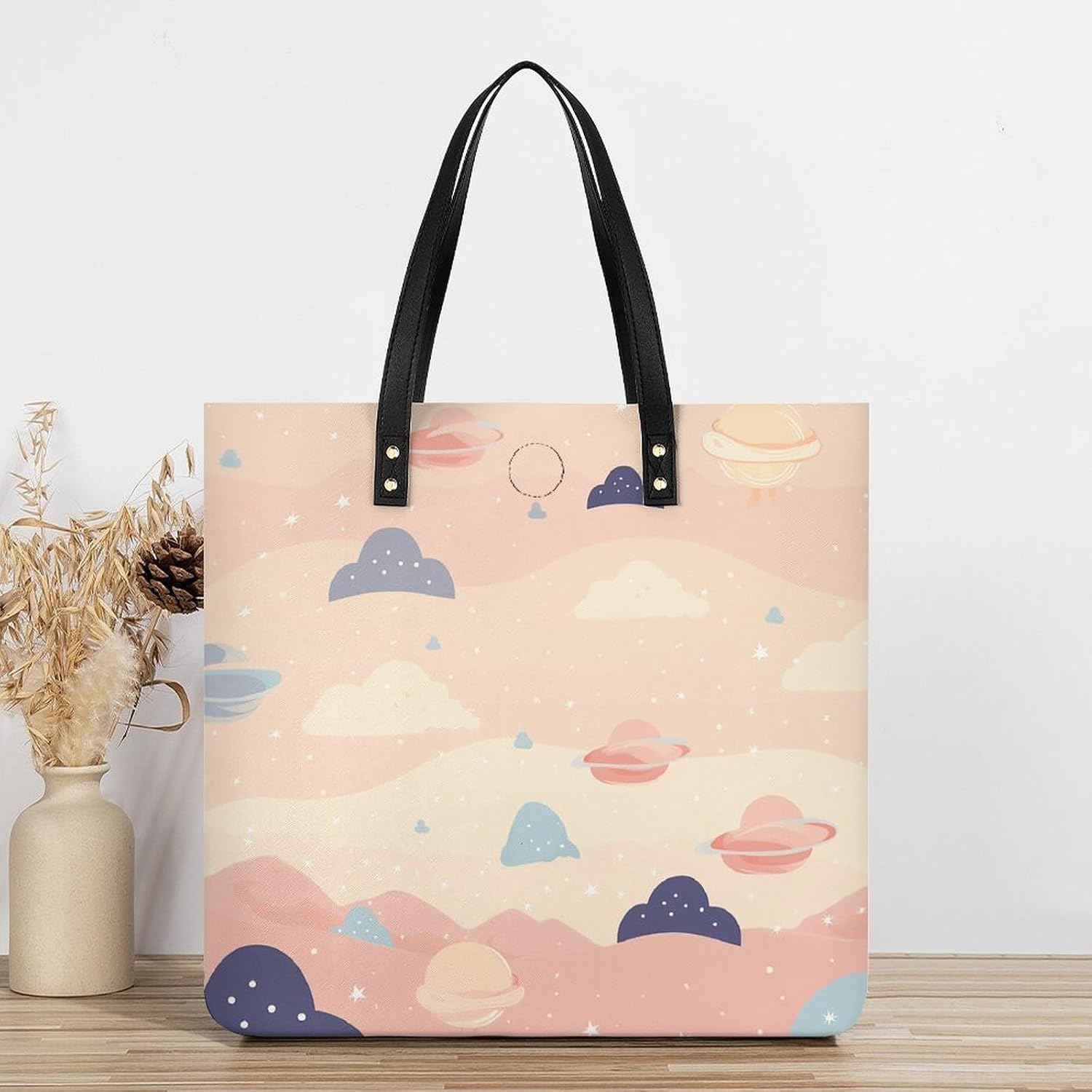 Innocent Artistic Elements Handbags Large Capacity, Tote Bag Stylish Slouchy, Shoulder Bags for Work Beach Travel And Shopping Grocery.