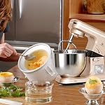 Stand Mixer MK36 500W 5-Qt 6-Speed Tilt-Head Kitchen Food Mixer with Accessories (Champagne)