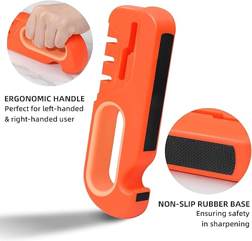Miniatura 3 de FIVTAS - Afiladores de cuchillos de cocina 4 en 1, 3 opciones de afilado para ayudar a afilar, pulir o reparar cuchillos, tijeras, herramientas