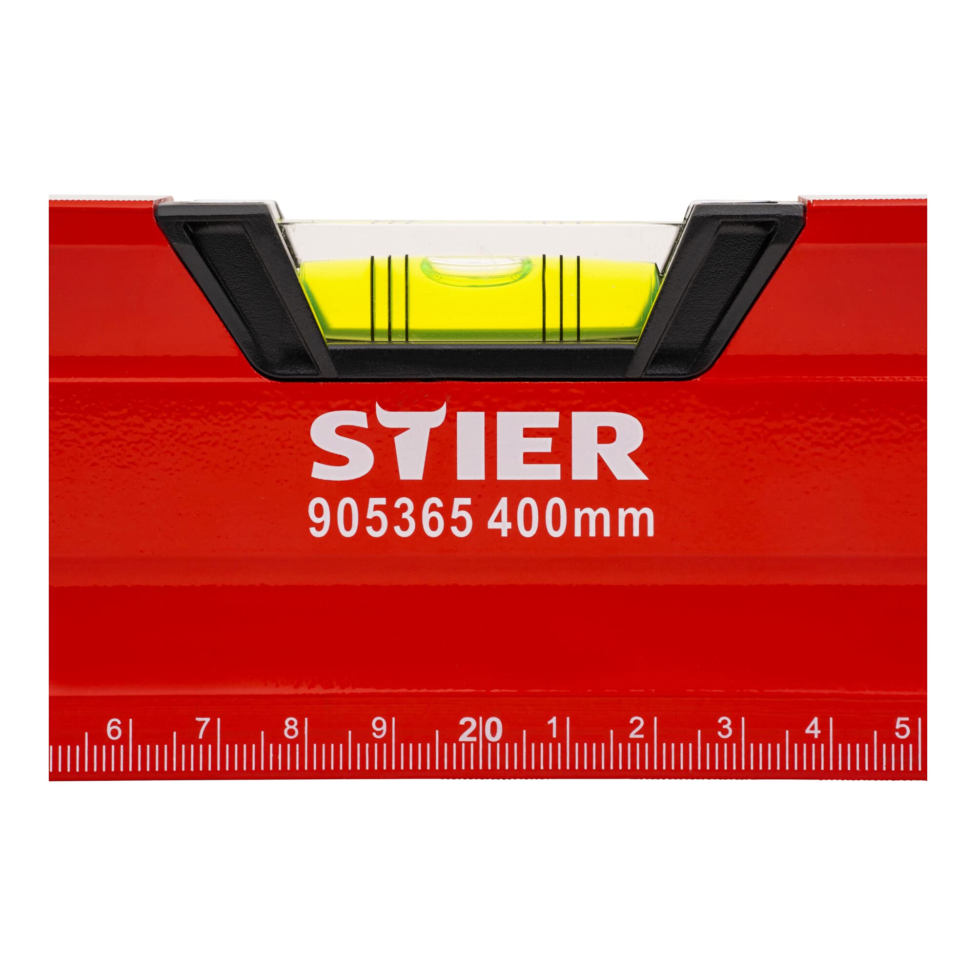 Niveau à bulle magnétique STIER Premium à trois fioles, 400 mm ± 0,5 mm/m