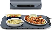 Vista 1 de Chefman Roll n’ Go Food Warming Mat, Electric Warming Tray for Buffets, Parties, Holidays, 3 Temperature Settings, Easy-Clean Silicone Mat, Roll Up