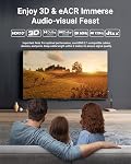 VCELINK 8K 4K HDMI Extender Male to Female 30CM, Short HDMI 2.1 Extension Cable 8K@60Hz 4K@120Hz with 48Gbps High Speed, Compatible with TV Stick, Roku Fire Stick, Game Console, Laptop, 1 Pack 1FT