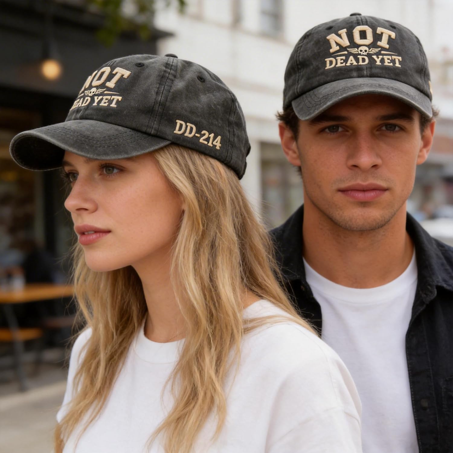 Not Dead Yet Embroidered Baseball Cap DD-214 for Men Women Vintage Still Not Dead Hats Trucker Dad Hat Funny DD214 Washed Cap