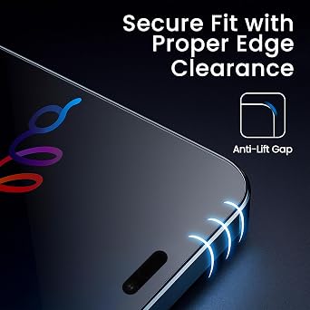Bills&Rubils 2 Pack iPhones 17/iPhone 16 Pro Screen Protector/Glass Protector, Tempered Glass for iPhones 17/16 Pro, HD Clear 9H Anti-Scratch Film, Case Friendly, Easy Install Glass Shield