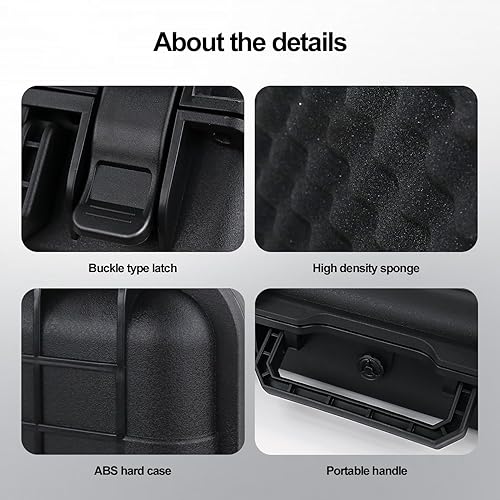 Miniatura 3 de OSMO - Funda rígida de bolsillo 3, almacenamiento portátil multifuncional para DJI Pocket 3 Creator Combo accesorios de cámara, impermeable, negro