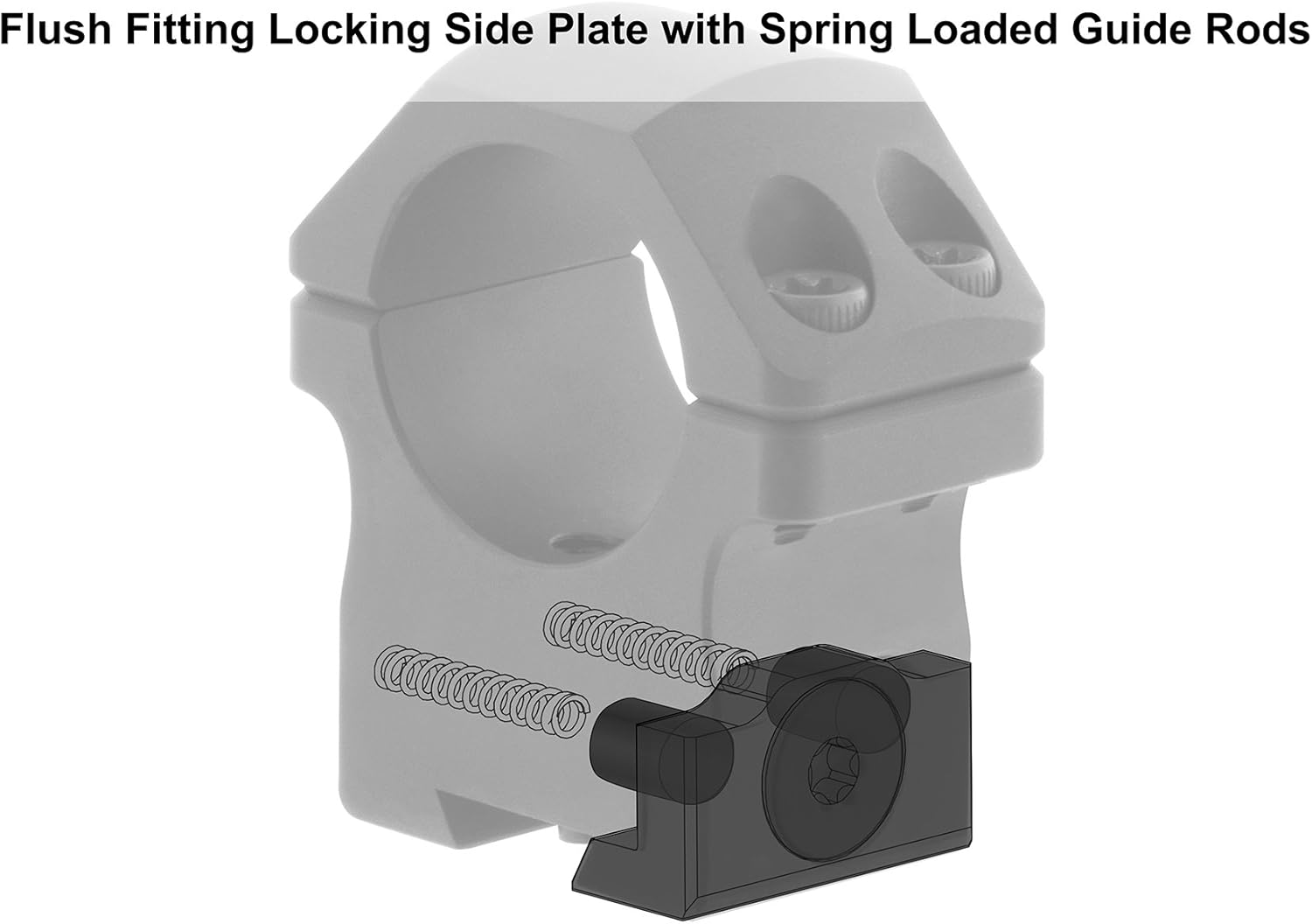 Leapers Inc, UTG Pro P.O.I Dovetail Rings, High Profile, Black