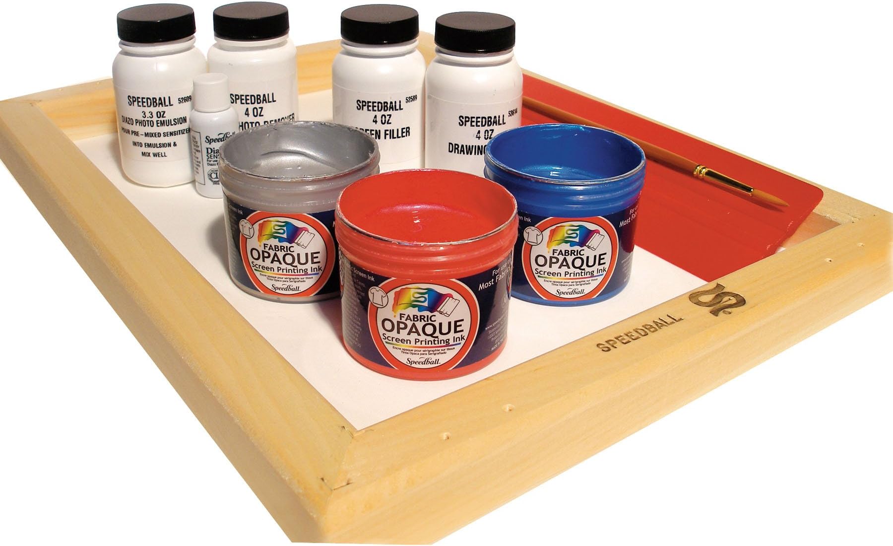 Speedball Super Value Opaque Fabric Screen Printing Kit (4519)