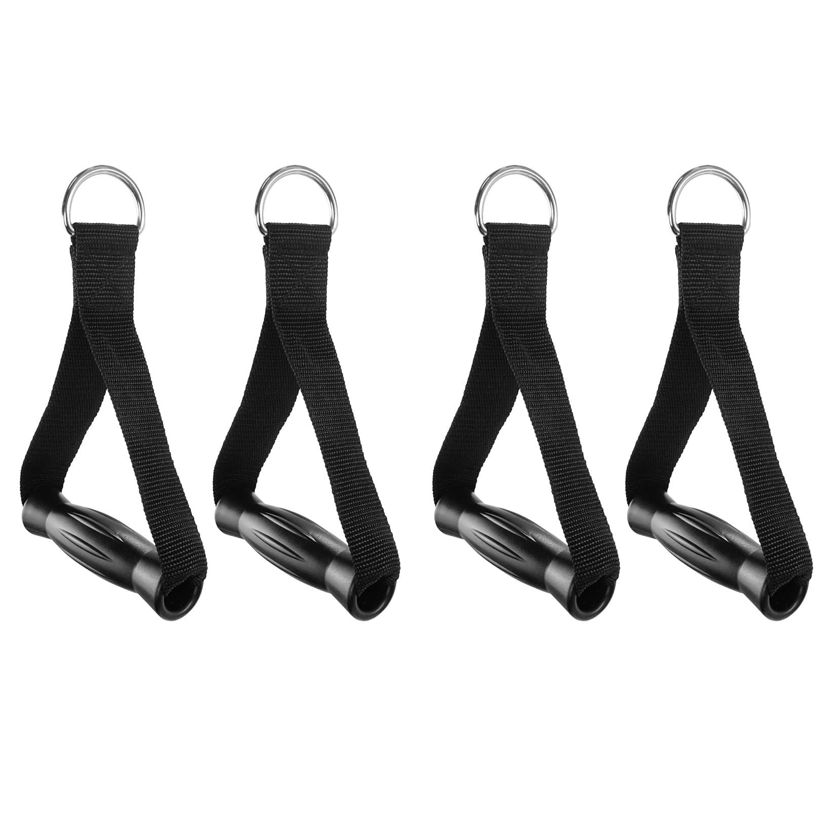 2 Pairs Unisex Excercise Handles,Slip-Resistant Extend Heavy Reliability Resistant Band Handles Gym Equipment Accessories