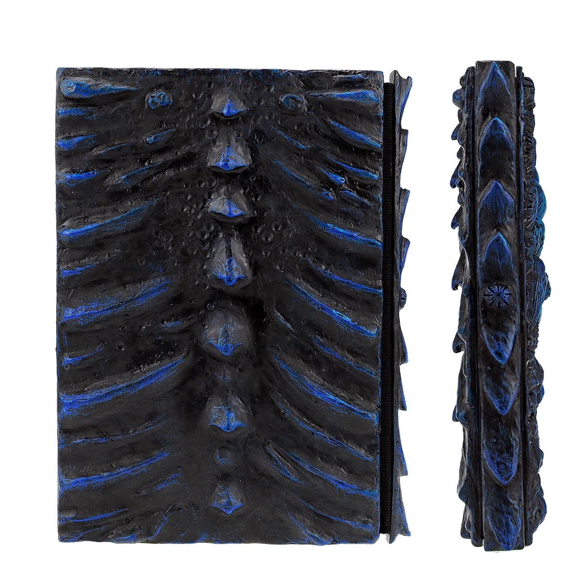 Mazeran 3D Drachen-Hardcover Geprägtes Journal, Antik Handgefertigtes Ozean-Drachen-Auge Polystone A5 Blanko-Kunstschreib-Skizzenbuch Tägliches Notizbuch, Heimdekoration Künstlerische