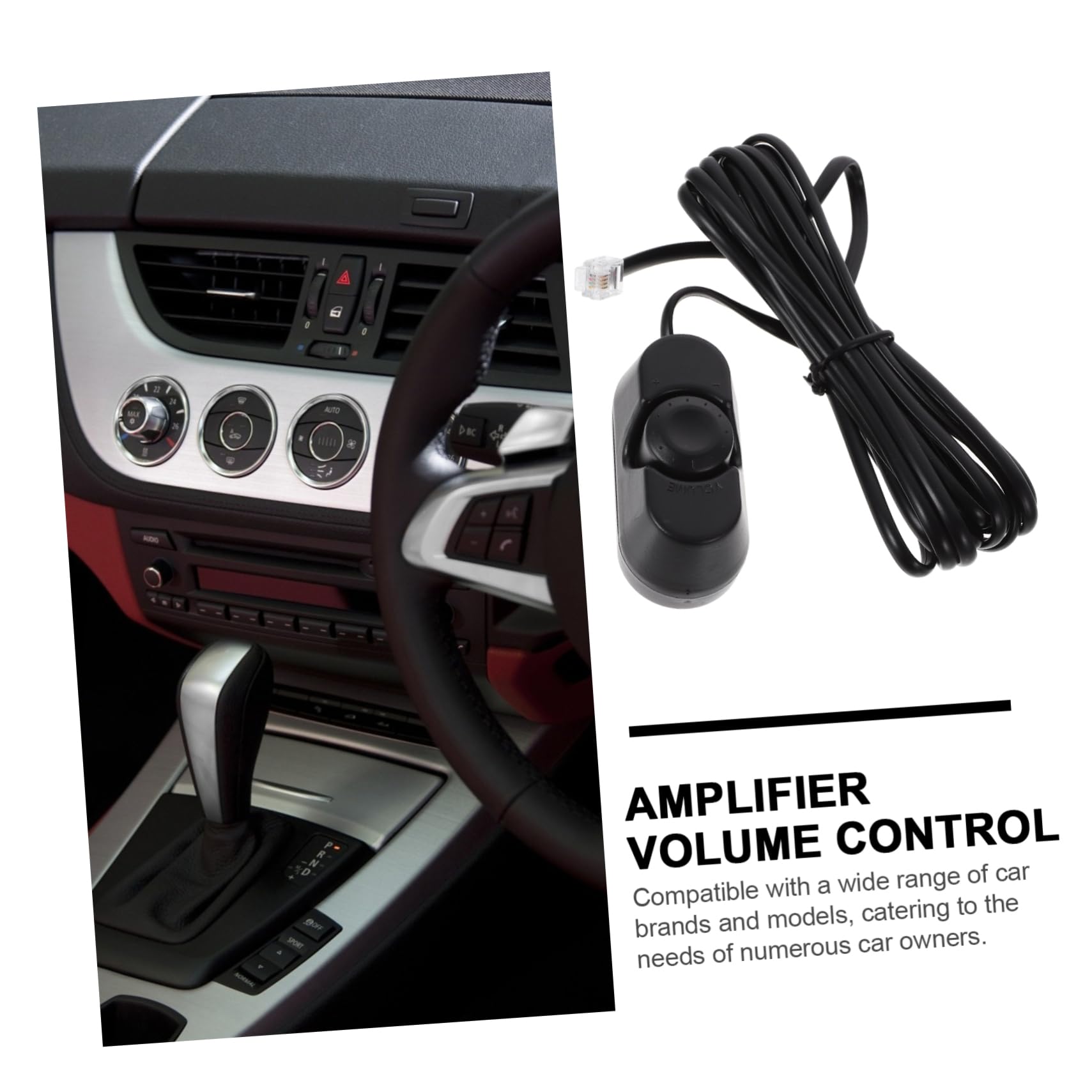 HEALEEP Automotive Volume Controller Easy Installation Power Amplifier Volume Adjuster for Car Subwoofer Remote Control for Exceptional Audio