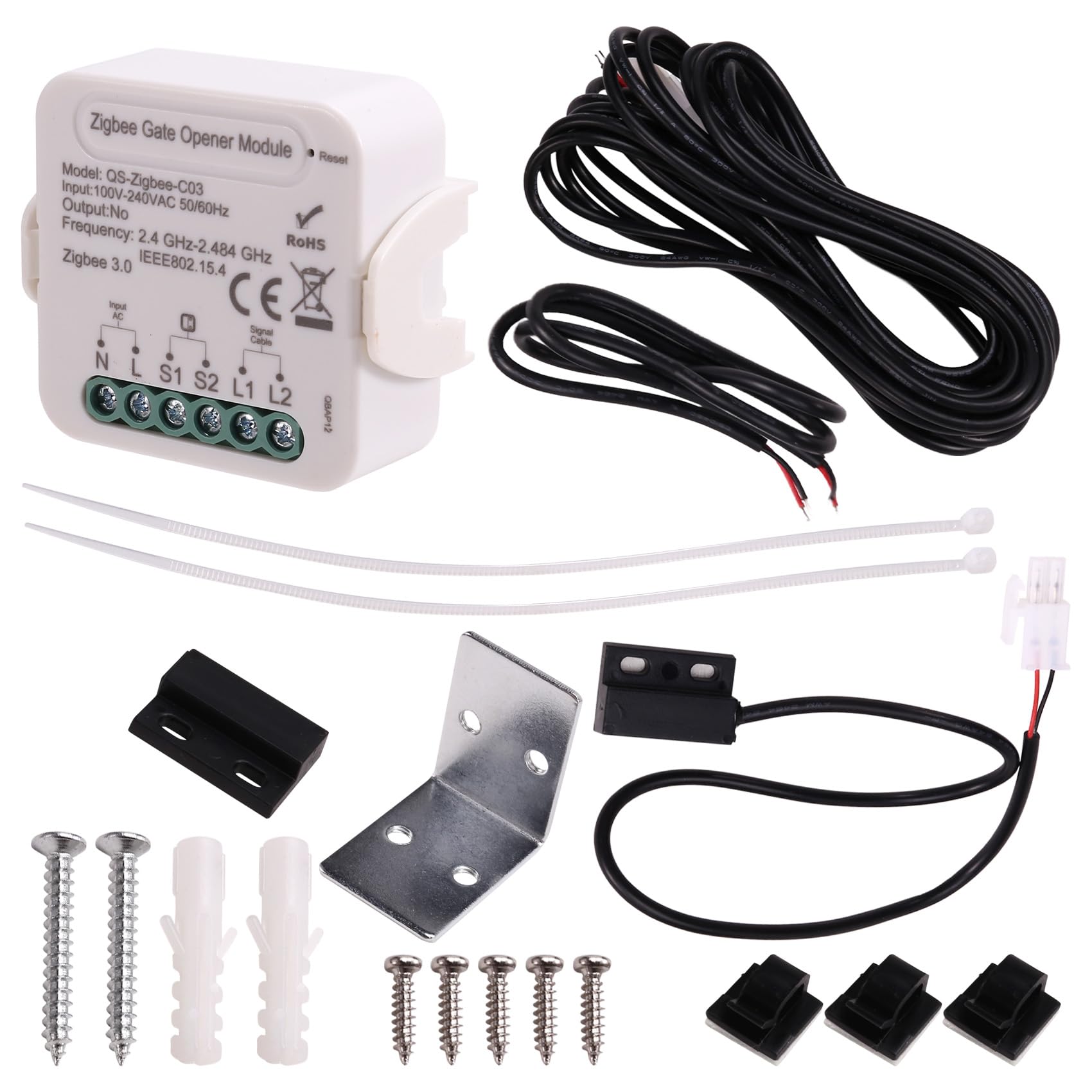 Tuesoa Tuya Smart Gate Door Opener Module ZIGBEE Gate Door Controller Module Garage Door Switch
