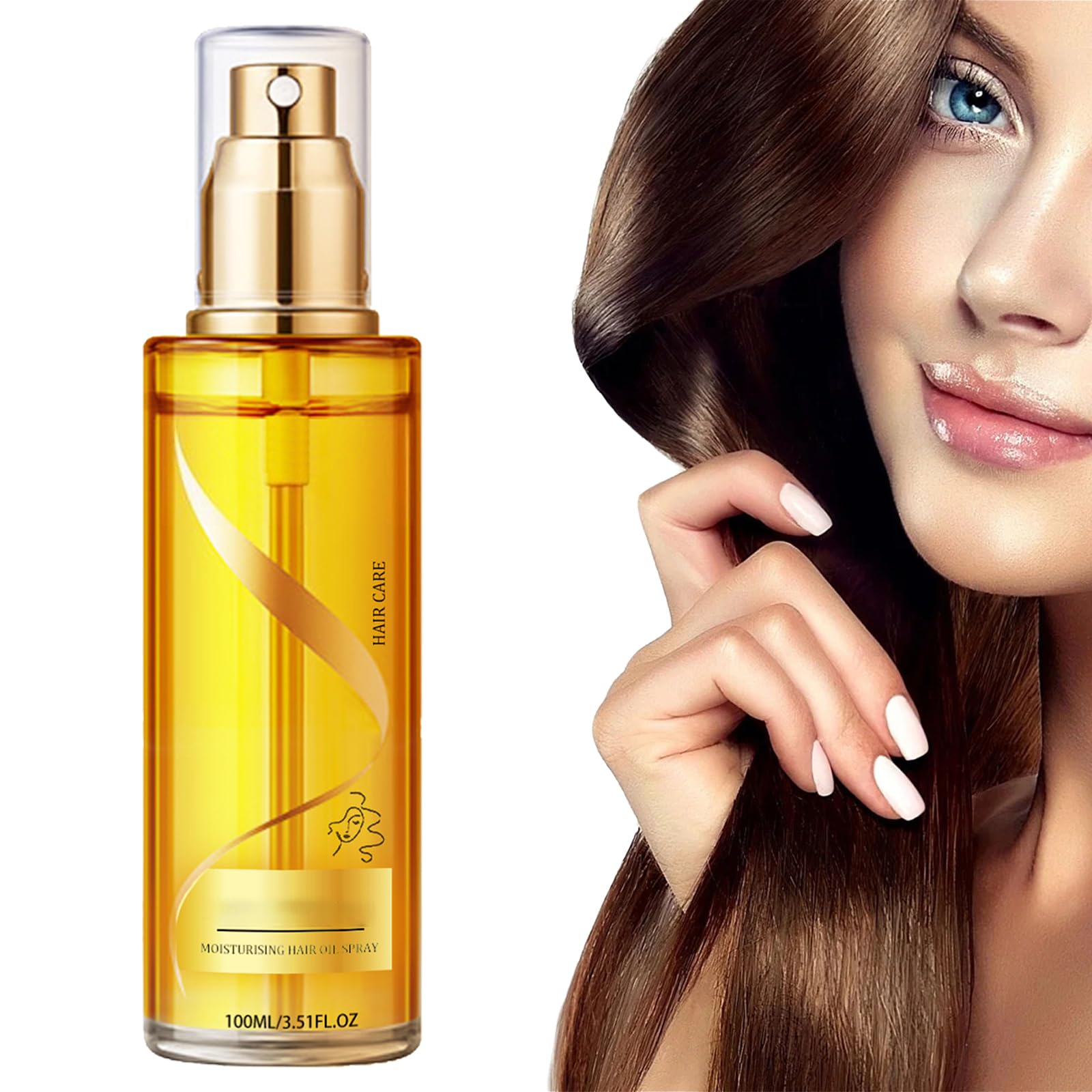 Fragrance Hair Care Essential Oil Spray, Hair Oil, Aceite Capilar Nutritivo, Spray de Brillo de Aceite, Aceite Capilar Nutritivo, Spray de brillo para el cabello, Repara & Protege Aceite Pelo Seco
