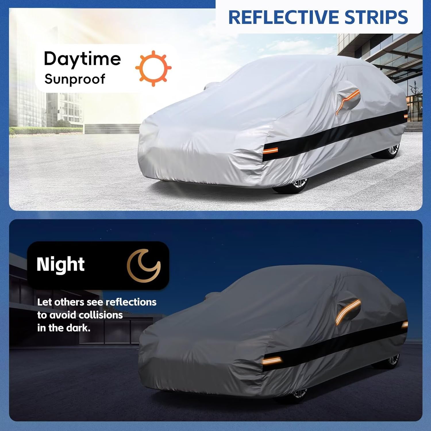Sedan Car Cover Custom Fit Toyota Camry 1997-2025, Car Cover Waterproof All Weather for Automobiles, Sun Rain Dust UV Protection. (Ships from US Warehouse, Arrive Within 3-7 Days)