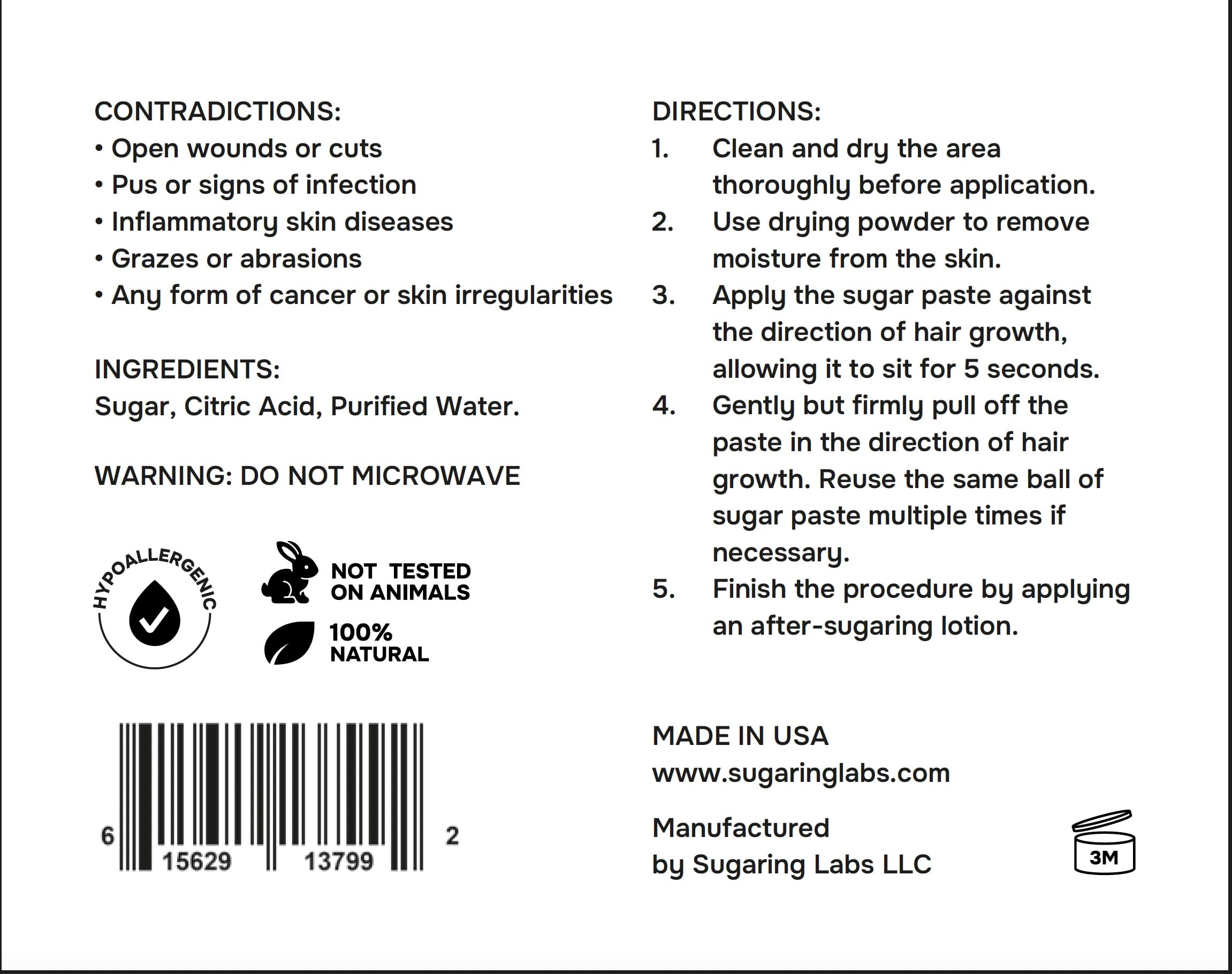 FORMULA PRO Sugaring Paste for Hair Removal, Brazilian Bikini & Underarms