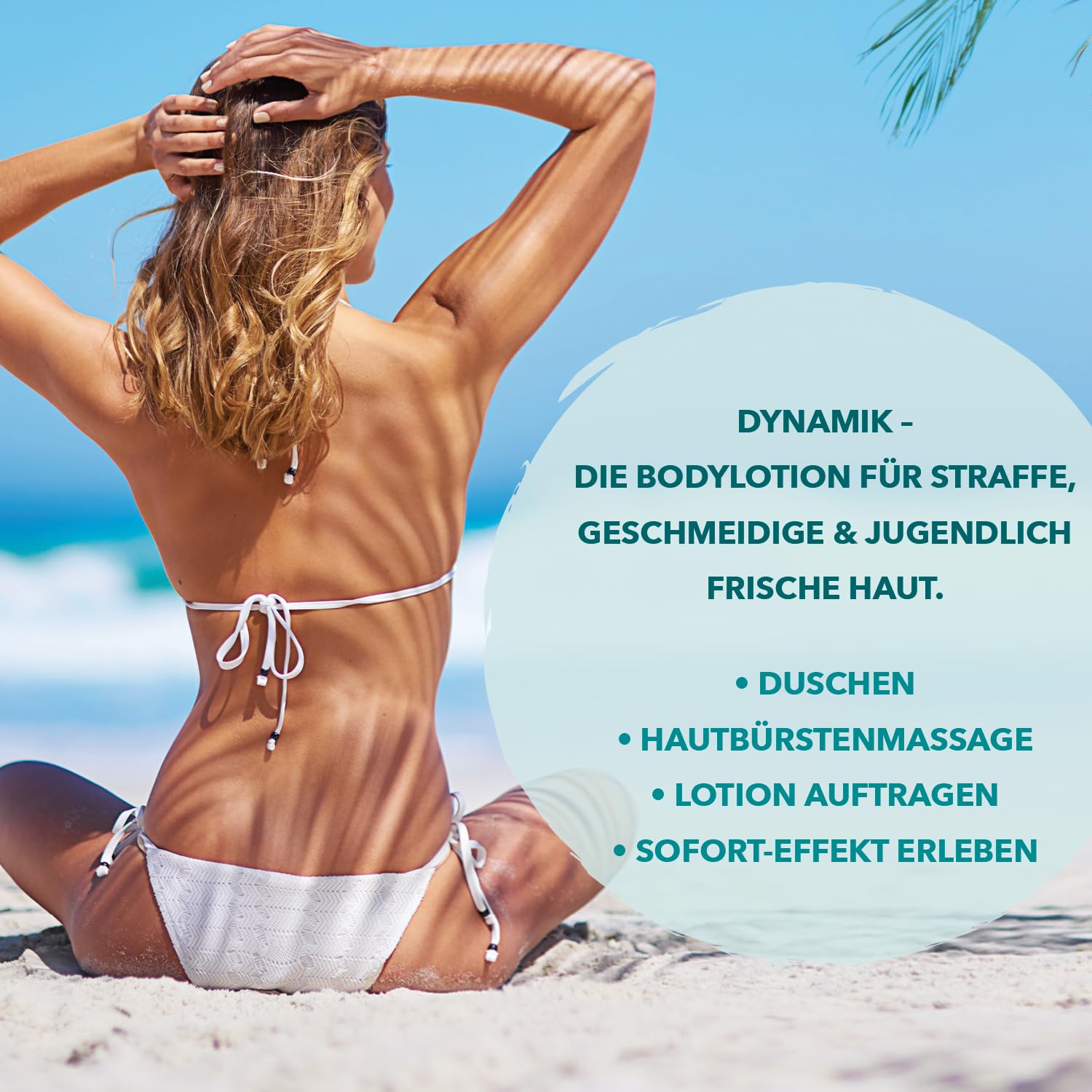 DYNAMIK Bodylotion Straffende Anti-Cellulite Pflege mit Actiporine 8G Algenextrakt, Resveratrox & Aloe Vera, Feuchtigkeitsspendend für Trockene & Feuchtigkeitsarme Haut