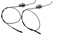 MeterStar Set of 2 Universal Ceramic Electrode Spark Plug Wires 30cm for Piezo Igniters - Gas Stove Grill Heater Repair