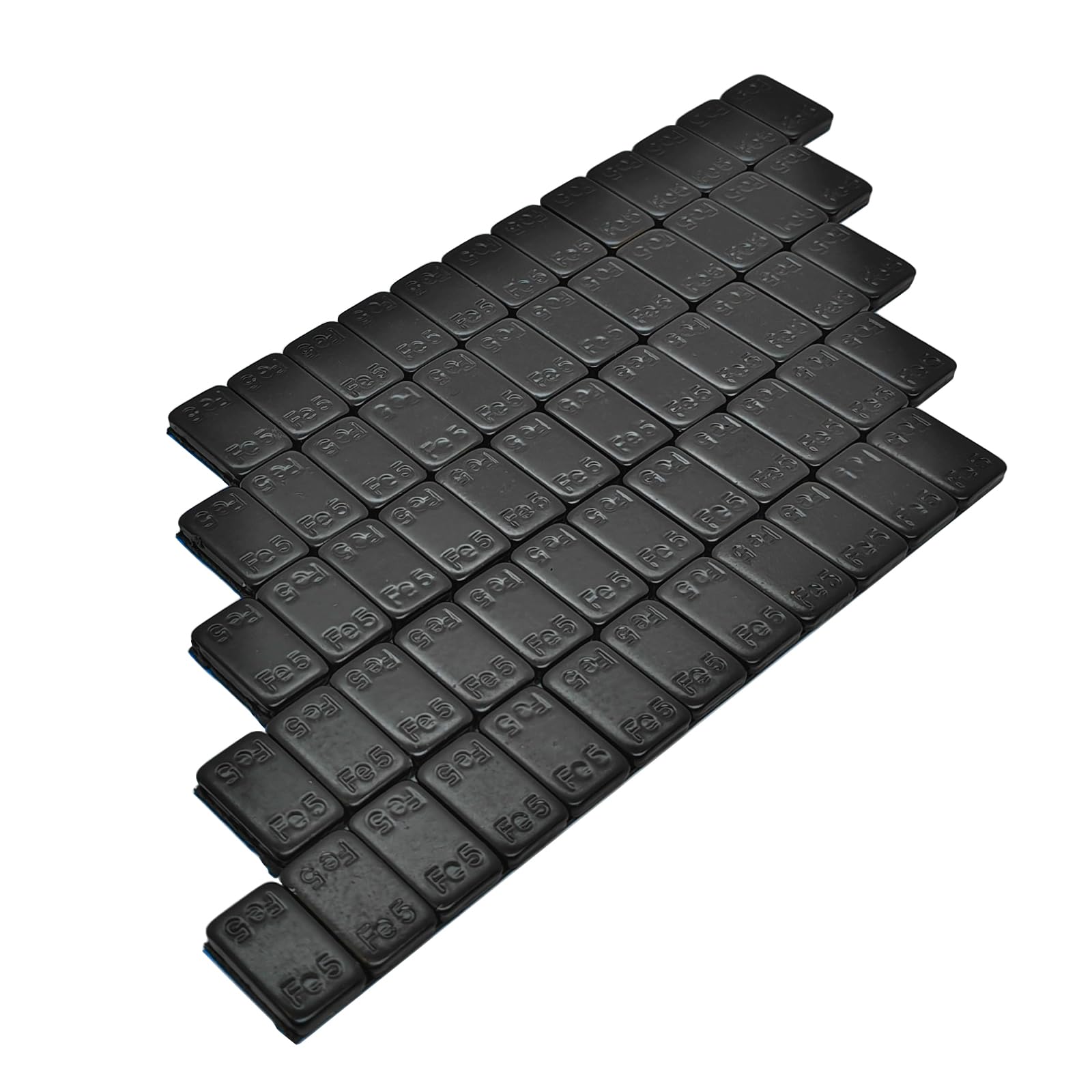 6KG Klebegewichte Auswuchtgewichte Stahlgewichte Schwarz I 100St. 5gx12 für Alufelgen I verzinkt & kunststoffbeschichtet