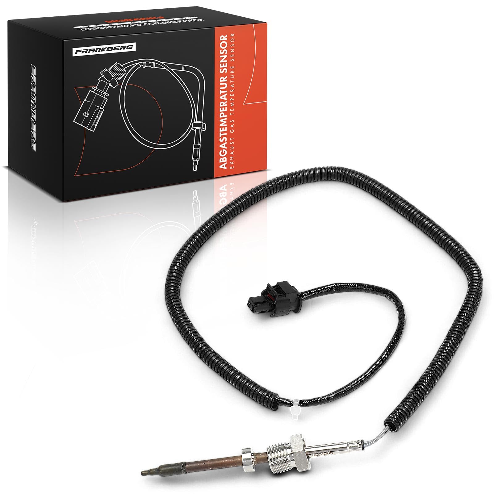 Frankberg Sensor de temperatura de gases de escape 2 Polos Compatible con Commande XH XK Sprinter 3 5-T Plataforma/Chasis B906 Sprinter 4,6-T Furgoneta B906 Replace# 0061536228