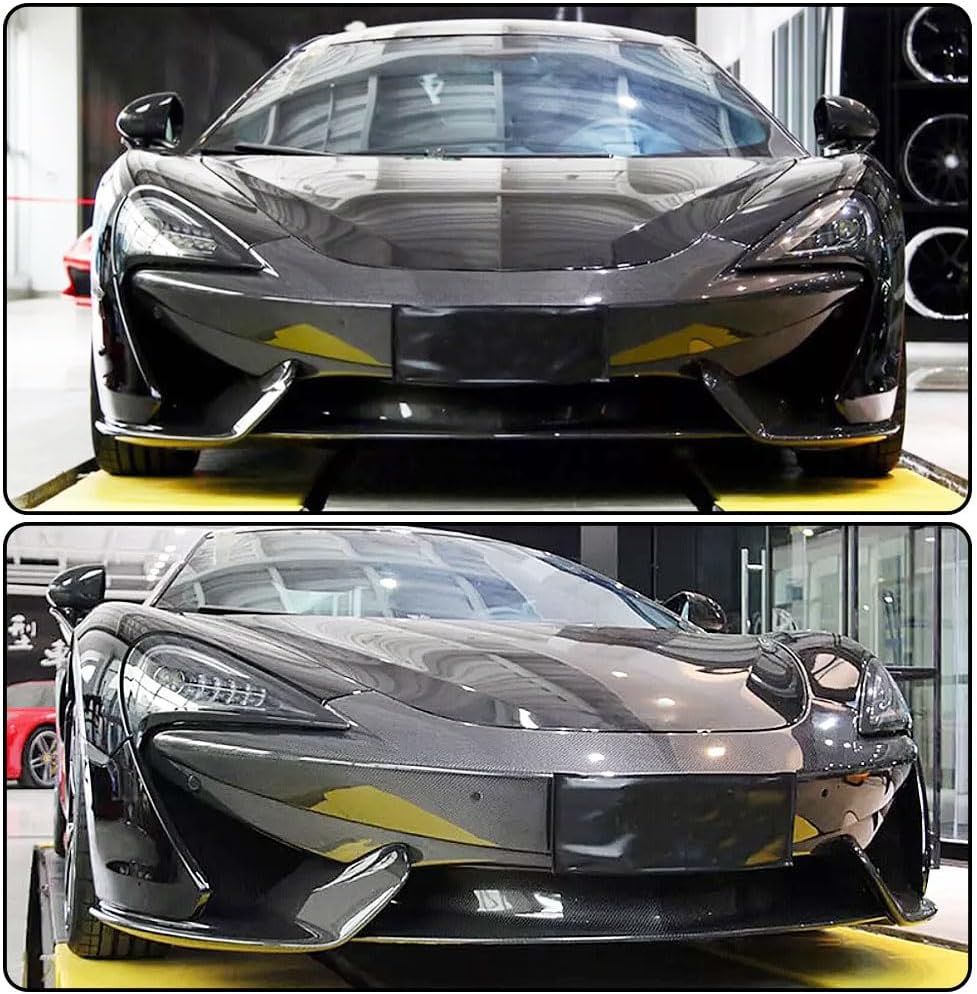 Dry Carbon Fiber Front Bumper Lip Fits for McLaren 570 570S 2016-2019 Front Chin Spoiler Splitter Protector Air Dam Factory Outlet