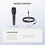NEEWER DM01 Cardioid Dynamic Microphone with XLR Cable for Podcast Singing PC Gaming Streaming Studio Vocals, Speeches, Live Performances, 600Ω +/- 30% Impedance, 100Hz-10KHz Frequency Range