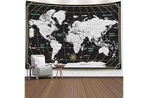 World Wall Decor for Educational Geographic Exploration and Artistic Home Decor